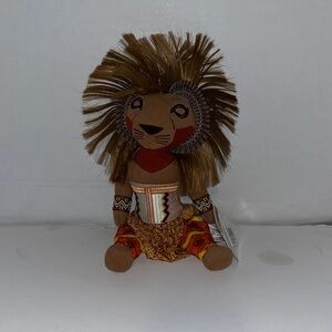 Plush Lion King Toy with Colorful Mane